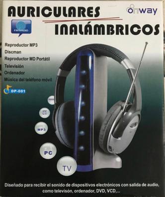Comprar Auricular inalámbrico profesional para Tv, Pc, ordenador, Mp3, casco  de música, compatible con función FM con transmisor USB Bluetooth