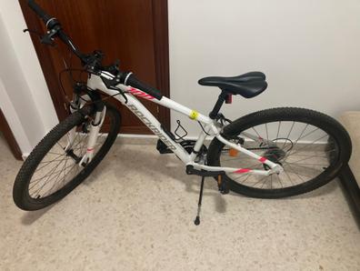 Bicicleta rockrider blanca shops