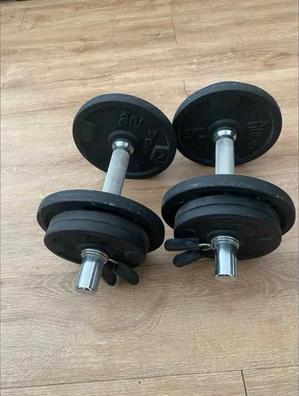 Discos Musculación Pesas Gorilla Sports Negro Plástico 2x5 Kg y