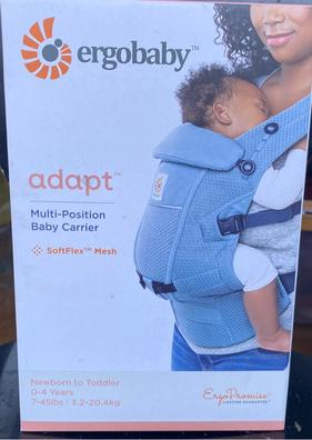 Portador de bebé, Canguro Porta Bebé Tipo Fular para Niños de 0 a 36 Meses,  Mochila Ergonómica con Soporte para Cintura, Múltiples Compartimentos con