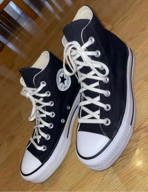 Converse plataforma negras 2025 altas segunda mano