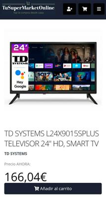 LED TD Systems L24X9015SPLUS 24 HD Smart TV Negro 