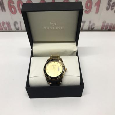 Milanuncios - Reloj mini mesa metÁlico cromado dorado