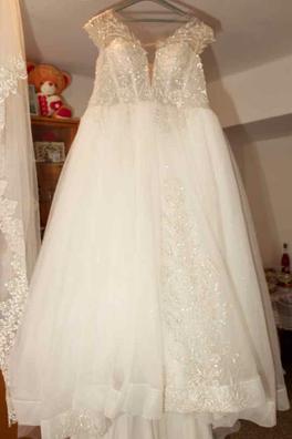 Velos largos Vestidos y trajes de novia de segunda mano baratos en