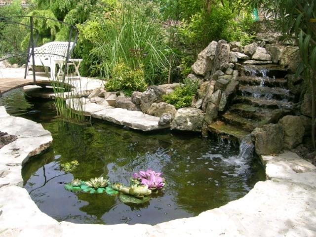 Instalacion estanque jardin 