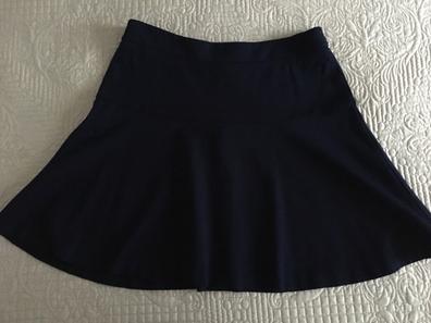 Falda efecto cuero drapeada - Negro — Tits