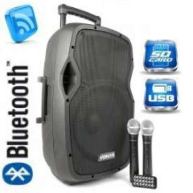 Bocina Bluetooth Daewoo 2x8 Pulgadas Bafle Luz Led 30w Rms 