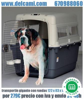 transportin de perros en coche de trixie fabricado en plastico resistente
