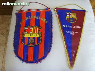 Banderin Fanion 50*32 Cm Fc.barcelona Espana 70'S