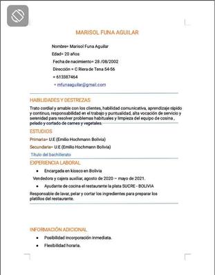 Marisol Ofertas de empleo en Barcelona Provincia. Buscar y encontrar  trabajo | Milanuncios