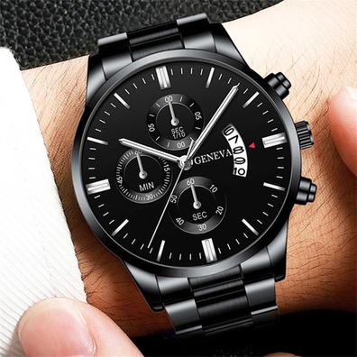 Reloj Elegante de Cuarzo con Pulsera de Cuero para Hombre – 24Joyas tienda  de compra de relojes y joyas