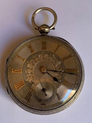 Antiguo Reloj Bolsillo Aleman En Plata Funcional Siglo Xix.!