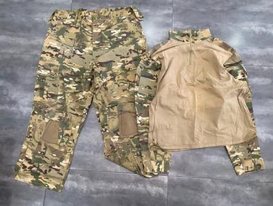 Traje militar táctico para hombre traje alemán de camuflaje, ropa de caza  de combate al desierto, pantalones de camisa Airsoft, rodilleras