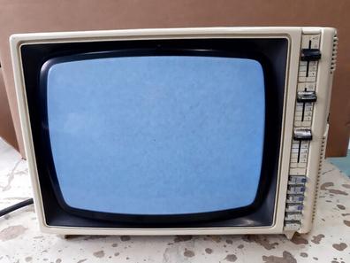 Televisión portátil vintage Elta en blanco y negro fabricada en