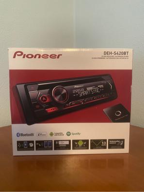 Pioneer DEH-S420BT, Radio CD, 1-DIN, compatible Android e iPhone,  Bluetooth, Spotify, color Rojo