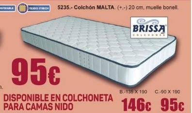 Colchon 135x190 Sevilla Altura 31 Cm Firmeza Media Muelles