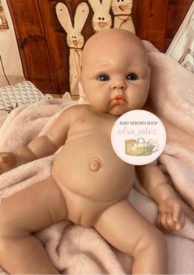 Bebe Reborn Silicona Platino Blanda Cuerpo Completo Leslie Niña - 44cm /  2,7kg