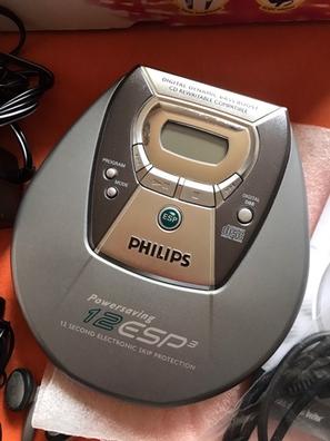 Discman/reproductor de cd retro 90s Philips transparente a prueba de golpes  con clip para cinturón/funcionamiento perfecto -  España