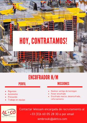 tienda Pronunciar Intrusión Encofrador oficial de primera Ofertas de empleo de construcción en Barcelona.  Trabajo de paleta | Milanuncios