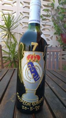 Botella de vino personalizada Real Madrid