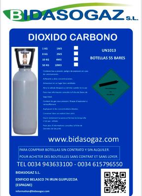 Botella 50 L cargada 230 C-15 (Argon y CO2) - SYC Cylinders