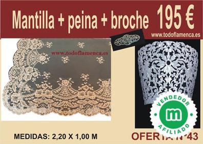 Mantilla de encaje multicolor para mujer, velo de Iglesia Católica