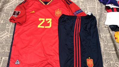 Camiseta 2ª España para el Mundial Qatar 2022 de PERSONALIZADO para Niño