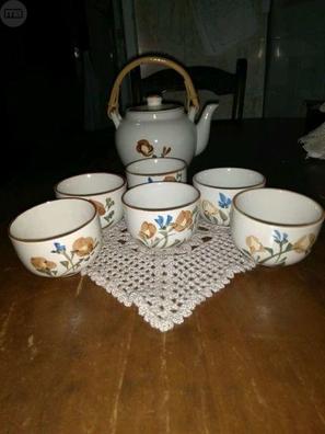  Teteras Tetera de porcelana blanca Juego de té Tetera de  cerámica vintage Hervidor de té : Todo lo demás