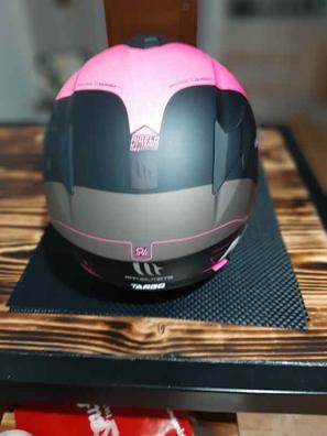 Casco integral moto MT Targo Rigel A8 rosa flúor mate tienda