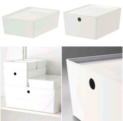 Ikea Cajas Almacenaje Con Tapa Milanuncios Caja Blanca Con Tapa