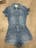 Milanuncios - Mono denim Bershka azul talla S tejano