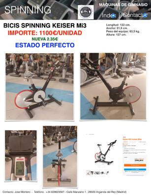 Bicicletas de spinning online de segunda