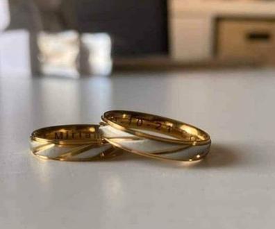 Alianzas de Boda baratas en Acero - Joyerías Fina García