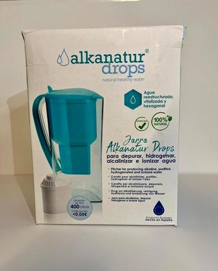 Jarra Alkanatur Drops. Alcaliniza, depura e ioniza agua. pH hasta 9,5.  Libre de Bisphenol A. Duración del filtro 400L. Made in Spain. : :  Hogar y cocina