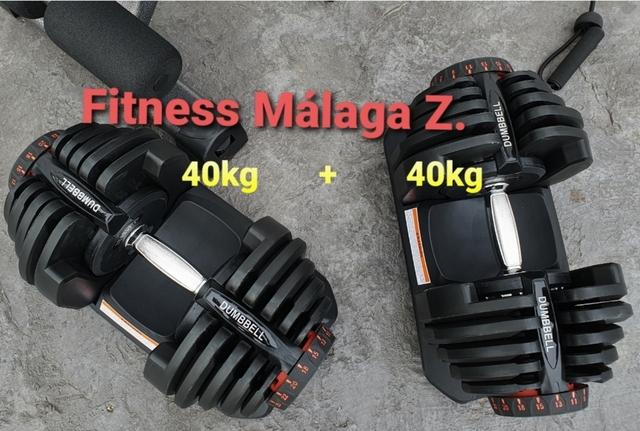 Set De Mancuernas Ajustables 40 Kilos