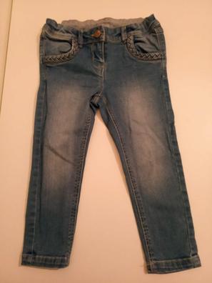  NP Mujer Jeans Cintura Slim Gris Denim Pantalones Burr