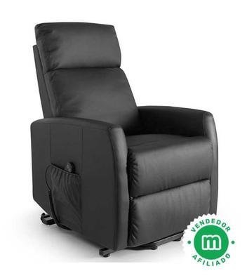 Bonito sillón relax orejero y apertura manual integrada. Descanso funcional