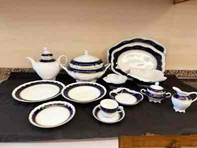 Vajilla filo azul de segunda mano Milanuncios