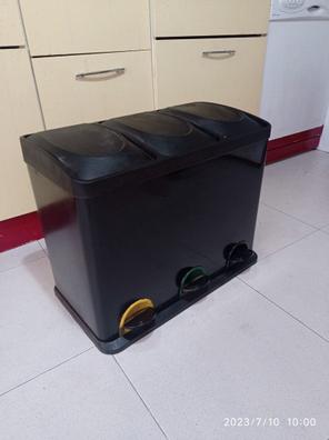 Cubo de Basura para Reciclaje Kitchen Move 2 Compartimentos Acero  Inoxidable 24 L 12 L 