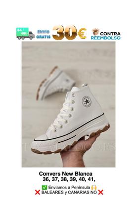 Converse blancas 36 best sale