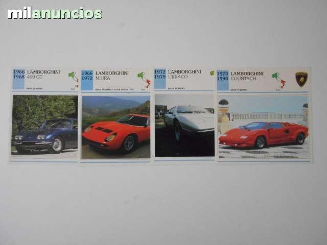 Milanuncios - 4 tarjetas autos d colección lamborghini