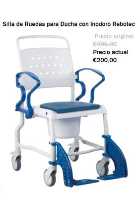  Silla de ducha con ruedas, asiento de ducha acolchado con  ruedas y inodoro integrado, para baño, ancianos, discapacitados y movilidad  limitada : Todo lo demás