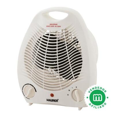 Calefactor de Aire Caliente Giratorio, Estufa Oscilante ajustable,  Termostato 2 Potencias Regulable 1000 / 2000 watios, Ventilador de  calefacción Giratorio Función de calentador de baño, Protección contra  sobrecaliente - AliExpress