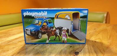 playmobil remolque caballos jeep 3140 jinete po - Acheter