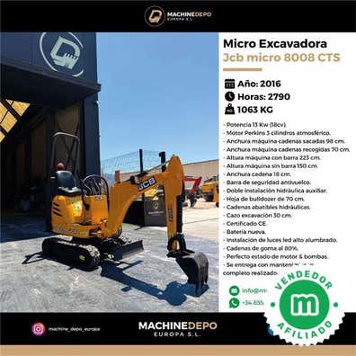 Jcb 8008 de segunda mano | Milanuncios