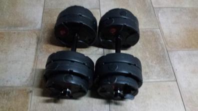 Kit Pesa Mancuernas Ajustables 30kg Set Discos Barra Z