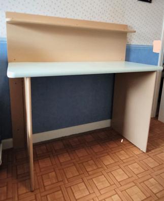 Escritorio plegable de esquina para computadora, mesa de comedor y banco de  trabajo montada en la pared, mesa de piso plegable de madera maciza, mesa
