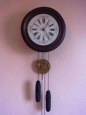 Reloj pared Cuco negro electrónico