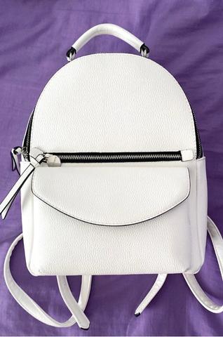 Mochila store blanca stradivarius