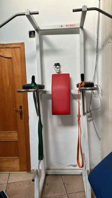 Barra Calistenia de100 kg Estación de Musculación Negro y Rojo Ancho 113 cm